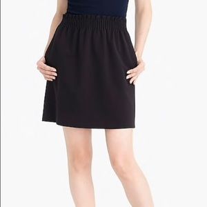 J.Crew Factory black paperbag lined wool skirt